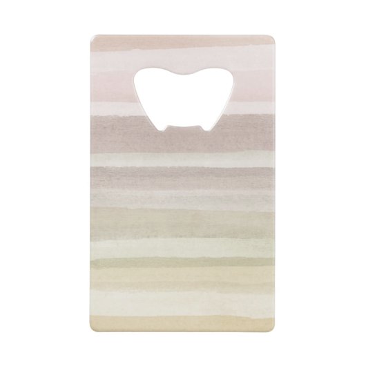 抽象的な水彩画の背景 クレジットカード栓抜き (正面)