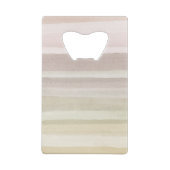 抽象的な水彩画の背景 クレジットカード栓抜き (裏面)