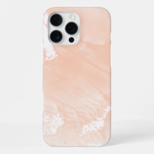 抽象的な水彩画の背景 ピンクの血色 iPhoneケース (裏面)