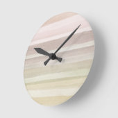 抽象的な水彩画の背景 ラウンド壁時計 (傾斜)