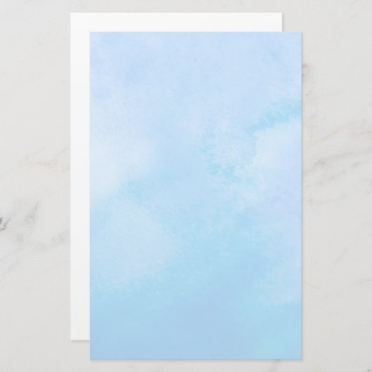 抽象的な水彩画の背景 便箋 (正面/裏面)