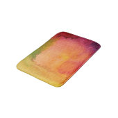 抽象的な水彩画の色彩の鮮やかな背景 バスマット (アングル)