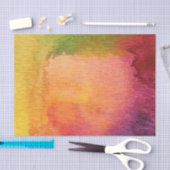 抽象的な水彩画の色彩の鮮やかな背景 薄葉紙 (クラフト)