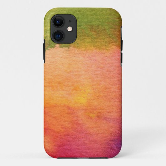 抽象的な水彩画の色彩の鮮やかな背景 Case-Mate iPhoneケース (裏面)