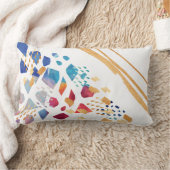 抽象的な水彩画の芸術性のDécorのアクセントの枕 ランバークッション (ブランケット)