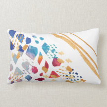 抽象的な水彩画の芸術性のDécorのアクセントの枕