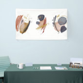 抽象的な水彩画の要素 横断幕 (トレードショー)