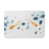 抽象的な水彩画の鯉の魚の静けさ バスマット (正面)