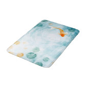 抽象的な水彩画の鯉の魚の静けさ バスマット (アングル)