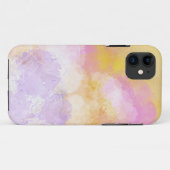 抽象的な水彩画-オレンジ背景 Case-Mate iPhoneケース (裏面(横))