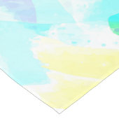 抽象的な水彩絵の具 ショートテーブルランナー (コーナー)