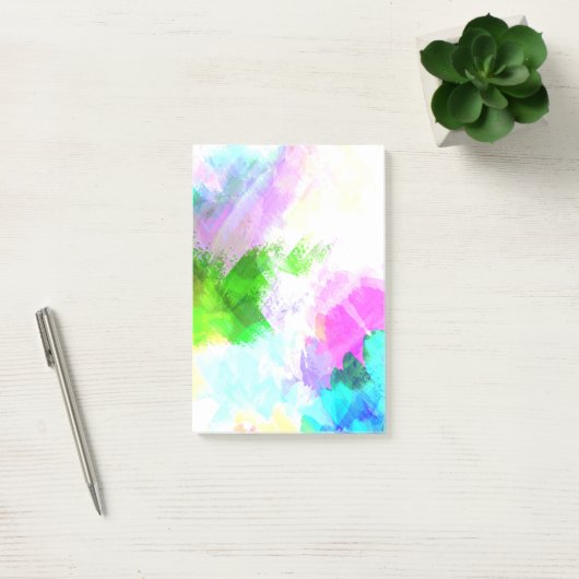 抽象的な水彩絵の具 ポストイット (オフィス)