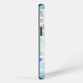 抽象的な水彩背景のペインティング iPhoneケース (右側面)