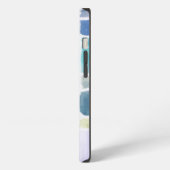 抽象的な水彩背景のペインティング iPhoneケース (左側面)
