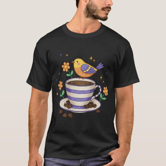 抽象的な水彩陰陽のシンボル Tシャツ (正面)