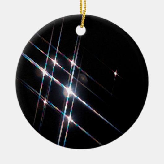 抽象的な水晶はマトリックスを反映します セラミックオーナメント (正面)