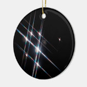 抽象的な水晶はマトリックスを反映します セラミックオーナメント (左)