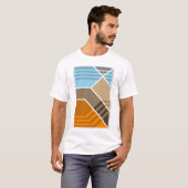 抽象的な沈み込み帯の地質学 Tシャツ (正面フル)