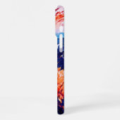 抽象的な油絵テクスチャー スマホケース iPhoneケース (左側面)
