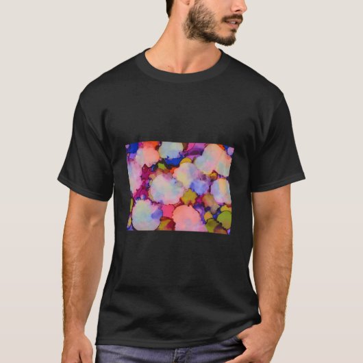 抽象的な泡のアート Tシャツ (正面)