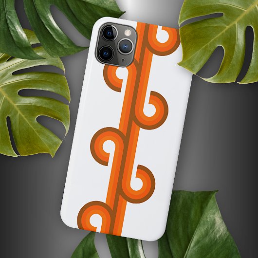 抽象的な波のカール融合ファインアートパターン Case-Mate iPhoneケース