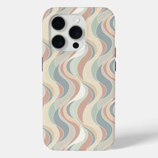 抽象的な波のパターン Case-Mate iPhoneケース (裏面)