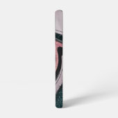 抽象的な波のラメ SAMSUNG GALAXYケース (左側面)
