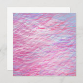 抽象的な波模様 招待状 (正面/裏面)