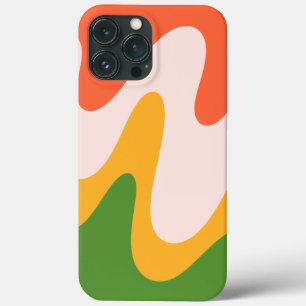 抽象的な波状の流動的な形状 iPhone 13 Pro Max ケース