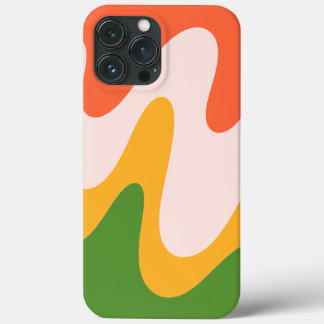 抽象的な波状の流動的な形状 iPhone 13 Pro Max ケース