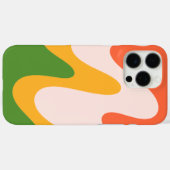 抽象的な波状流体形状 iPhone 16 Pro Max カバー (裏面 (横))