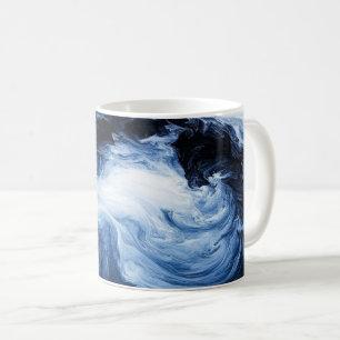 抽象的な波紋 コーヒーマグカップ