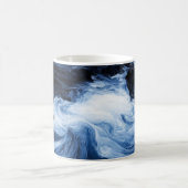 抽象的な波紋 コーヒーマグカップ (中央)