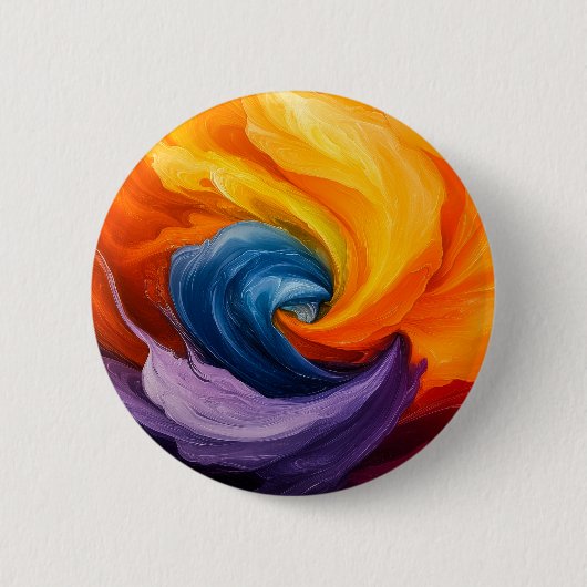 抽象的な波紋 缶バッジ (正面)