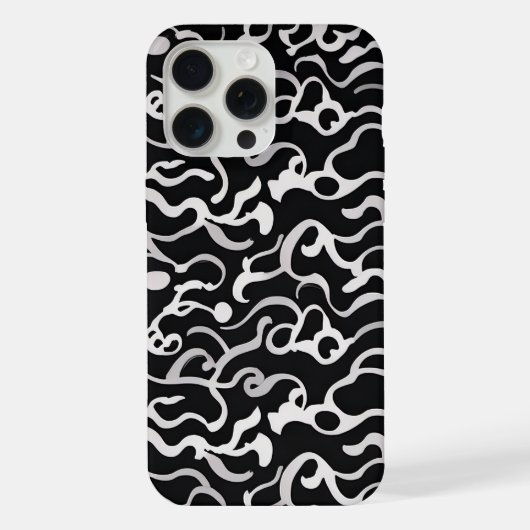 抽象的な波紋 iPhoneケース (裏面)