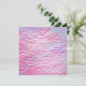 抽象的な波線のパターン 招待状 (スタンド正面)