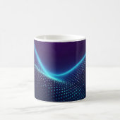 抽象的な波 コーヒーマグカップ (中央)