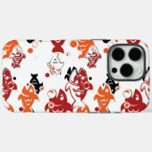 抽象的な泳ぐ魚のパターンデザイン Case-Mate iPhoneケース (裏面 (横))