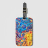 抽象的な流動芸術 ラゲッジタグ (正面縦)