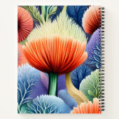 抽象的な海の形 ノートブック (裏面)