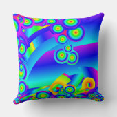 抽象的な海の波のクッション クッション (裏面)