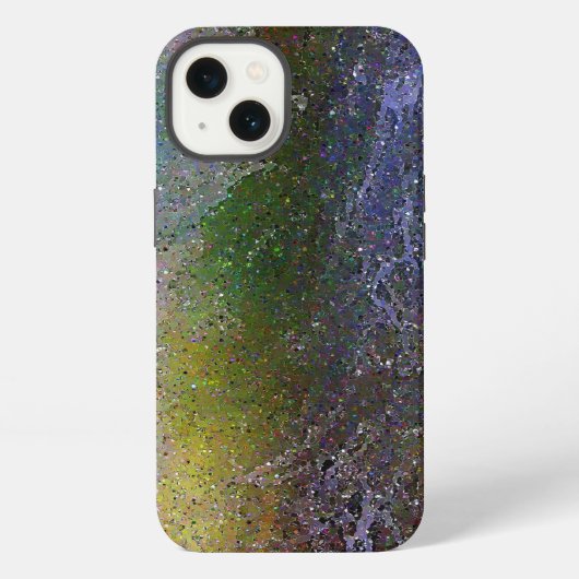 抽象的な海の波 iPhoneケース (裏面)