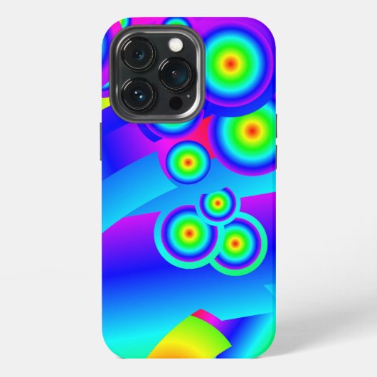 抽象的な海の波 iPhoneケース (裏面)