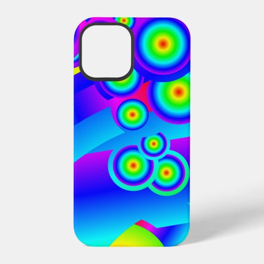 抽象的な海の波 iPhoneケース (裏面)