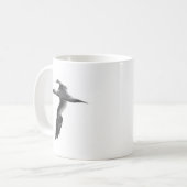 抽象的な海の鳥 コーヒーマグカップ (正面左)