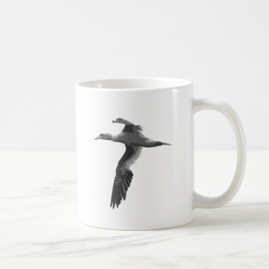 抽象的な海の鳥 コーヒーマグカップ (右)