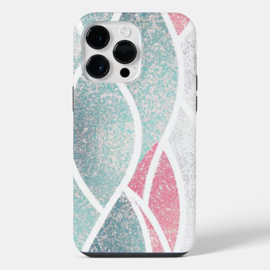 抽象的な海岸の波 iPhoneケース (裏面)
