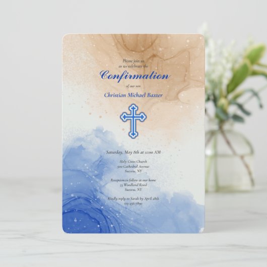 抽象的な海岸 招待状 (スタンド正面)