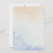 抽象的な海岸 招待状 (裏面)