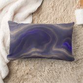 抽象的な海景 - 崩れた波 03 ランバークッション (ブランケット)